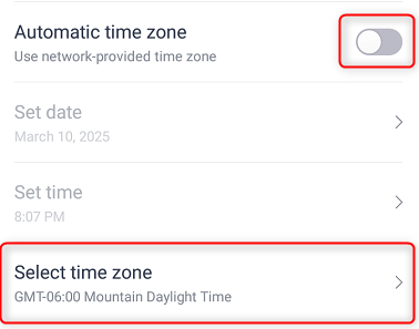 turn-off-auto-time-zone-and-select-time-zone